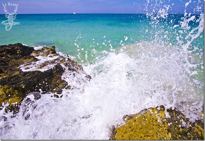 ocean, tide splashing against rocks, waves, ocean spray, caribbean sea, playa caribe, margarits island, venezuela, water, world water day