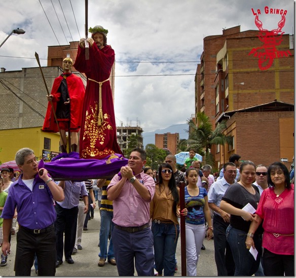 Semana santa celebration in medellin, colombia, south america