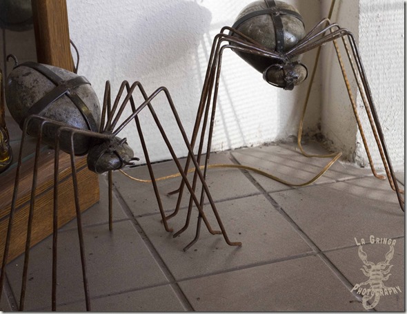 metal spider decor for the home