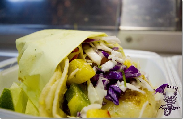 Fish taco at Quality Food Catering