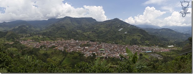 Jardin, colombia, south america, landscape, panorama, mountains, hills, view, clouds, city, pueblo, pueblito, going nomadic, dani blanchette