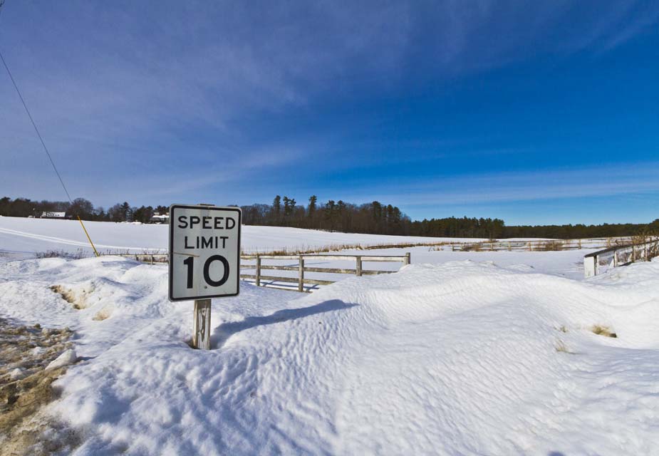 Buried Speed Sign web