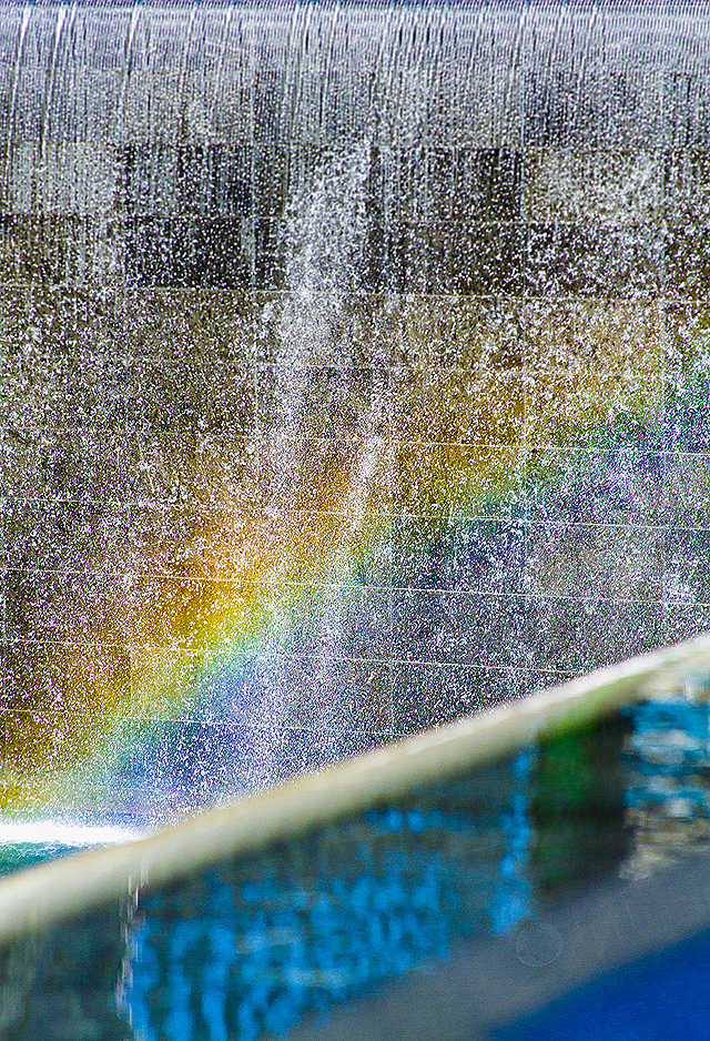 world trade center, 9/11, memorial, pool, rainbow